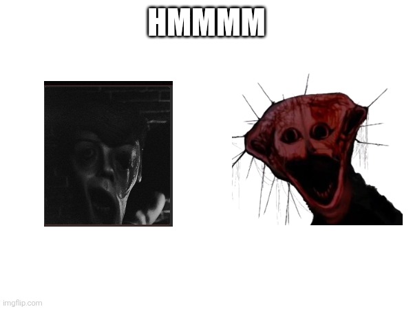 Analog horror meme for people who don't need to clean their bed | HMMMM | image tagged in analog horror,the mandela caralouge,the boiled one,horror | made w/ Imgflip meme maker