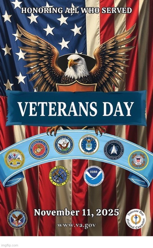 Thanks to all of our great veterans for their service… | image tagged in political meme,veterans day,2025,grateful,service | made w/ Imgflip meme maker