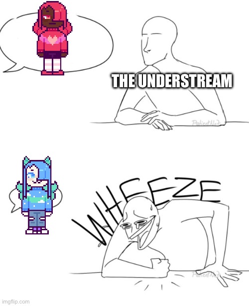 Meep | THE UNDERSTREAM | image tagged in wheeze | made w/ Imgflip meme maker