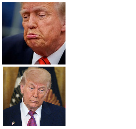High Quality Trump Reconsiders Blank Meme Template