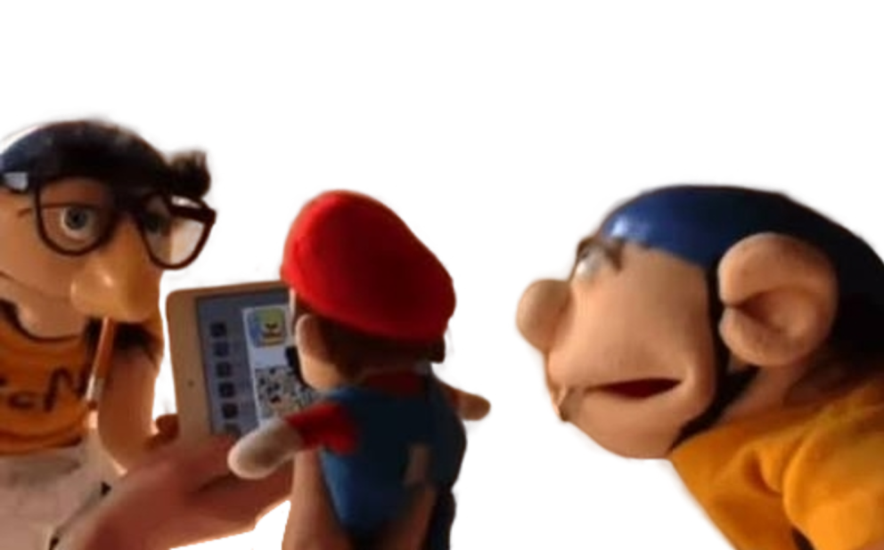 Fake Jeffy, Mario/Marvin & Jeffy Blank Meme Template