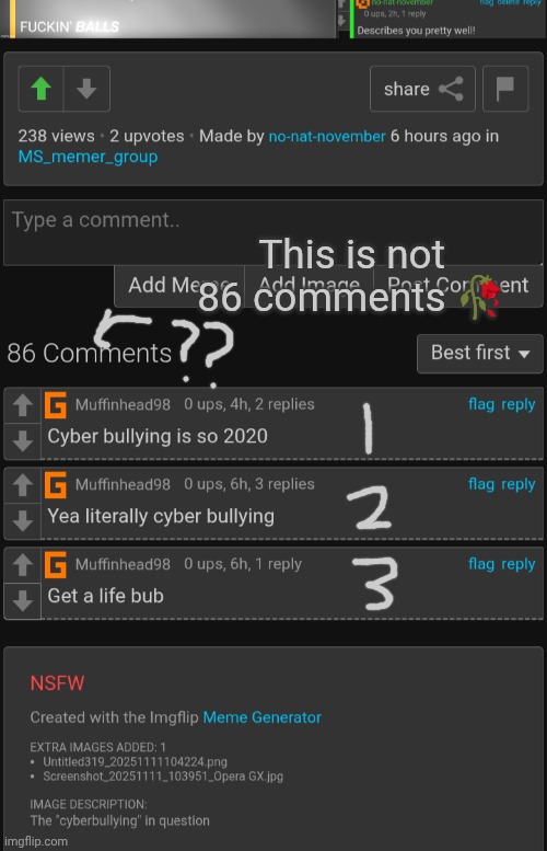 This is not 86 comments 🥀 | made w/ Imgflip meme maker