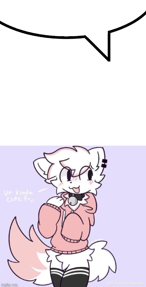 image tagged in speech bubble,boykisser glow up | made w/ Imgflip meme maker