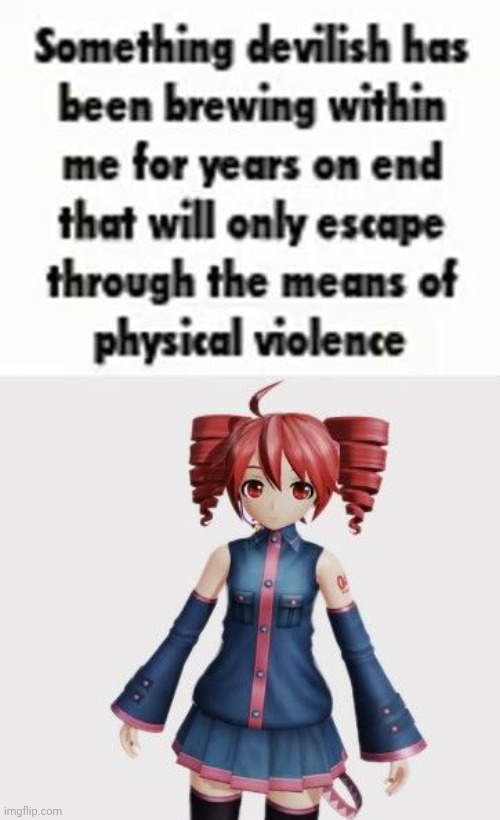 Teto is one of my Two personalities (Shadow is the other one) | made w/ Imgflip meme maker