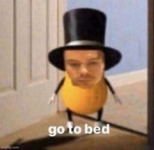 go to bed | image tagged in go to bed | made w/ Imgflip meme maker