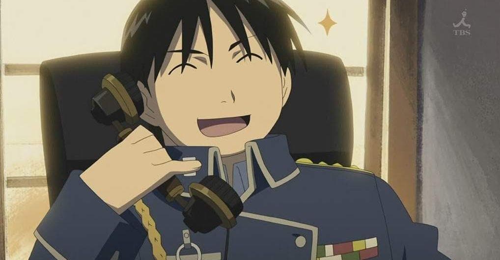 High Quality Roy Mustang Happy Blank Meme Template