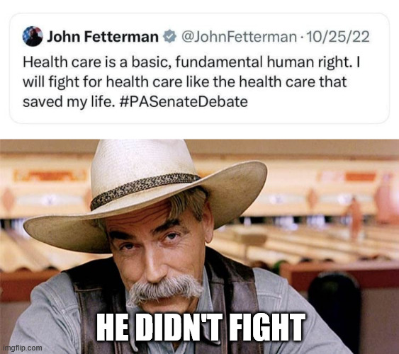 HE DIDN'T FIGHT | image tagged in dude narrator | made w/ Imgflip meme maker