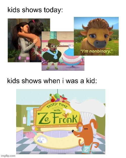 cat was named Dom and him and ze fronk were fruity ish | image tagged in kids shows when i was a kid | made w/ Imgflip meme maker