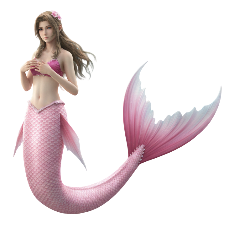 Aerith mermaid Blank Meme Template