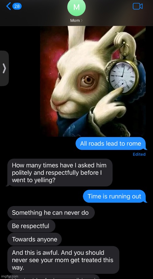 Ragebaiting my mom during a serious argument | made w/ Imgflip meme maker