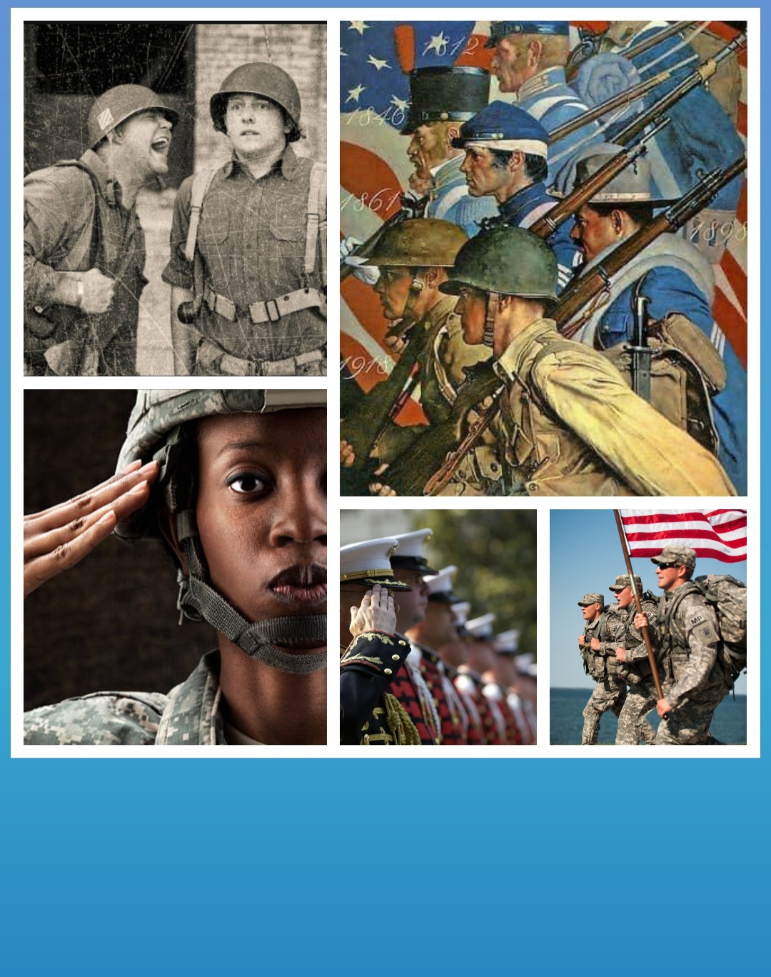Veteran's day collage Blank Meme Template