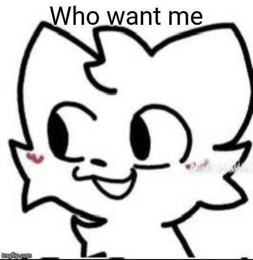 Absolutely no one | Who want me | image tagged in boykisser | made w/ Imgflip meme maker