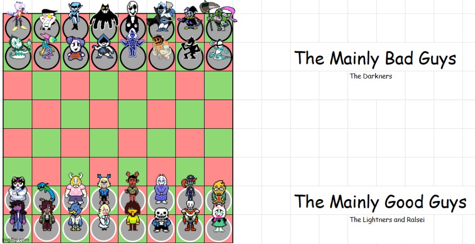 I give you... Deltachess! | image tagged in deltarune,chess,undertale,sans,kristy's flyer in hd,gaster | made w/ Imgflip meme maker