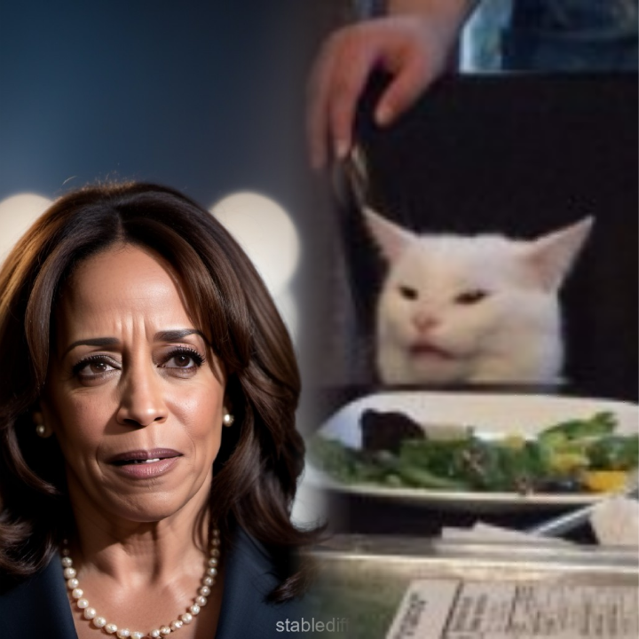 Kamala and Smudge Blank Meme Template