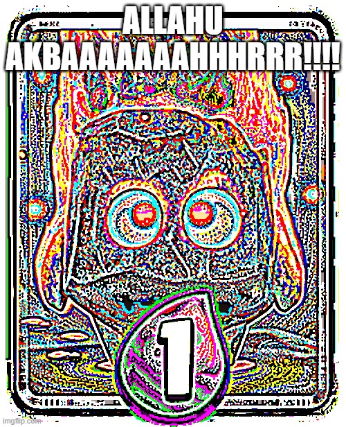 fire spirit ratata | ALLAHU AKBAAAAAAAHHHRRR!!!! | image tagged in fire spirit | made w/ Imgflip meme maker