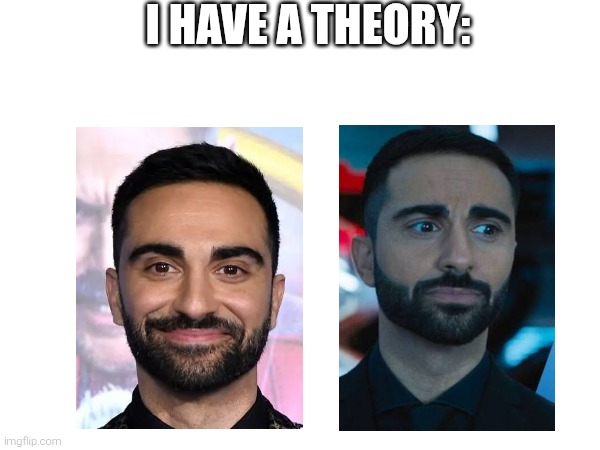 Actor And Character Is So Alike | I HAVE A THEORY: | image tagged in agent stone,sonic the hedgehog,lee madjoub | made w/ Imgflip meme maker