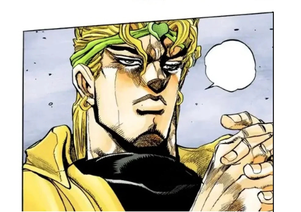Dio hands folded Blank Meme Template