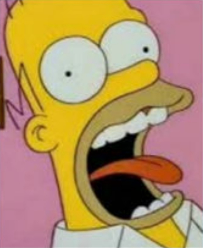 Shocked Homer simpson Blank Meme Template