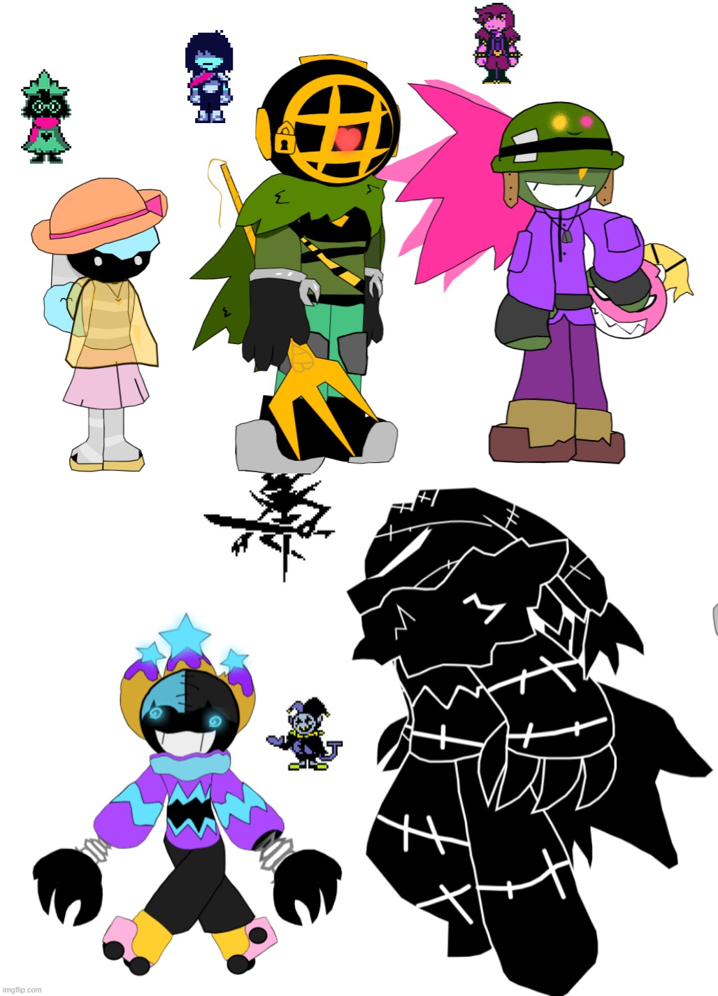 Who up making a dark fountain yall | image tagged in deltarune,imgrune | made w/ Imgflip meme maker