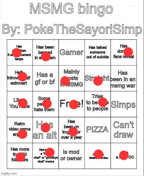 I don't even want mod in this stream, all of our mods are hated except for like 3 of them | image tagged in msmg bingo by poke | made w/ Imgflip meme maker