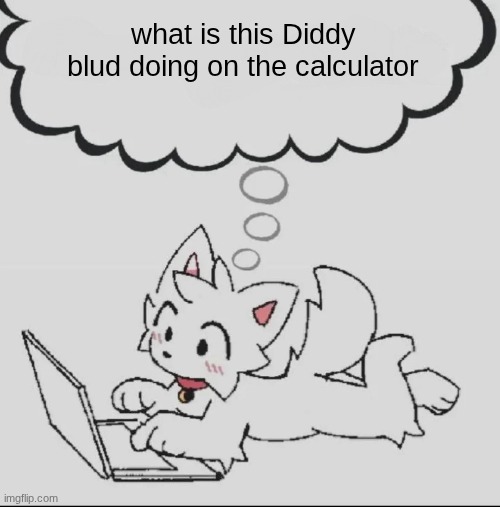 huh??? guh??? hwuh??? | what is this Diddy blud doing on the calculator | image tagged in huh guh hwuh | made w/ Imgflip meme maker