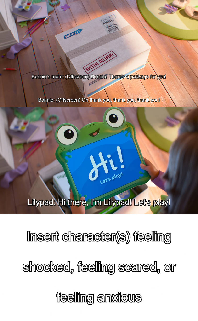 Who reacts to Bonnie gets Lilypad? Blank Meme Template