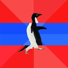 socially awesome awkward penguin Blank Meme Template