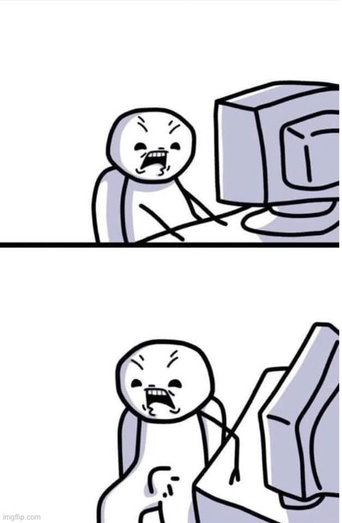 Angry at computer boner | image tagged in angry at computer boner | made w/ Imgflip meme maker