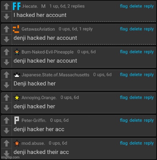 Hacked her account | image tagged in hacked her account | made w/ Imgflip meme maker