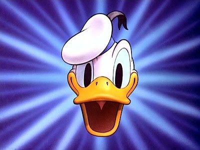 Donald Duck Smiling Face Blank Meme Template