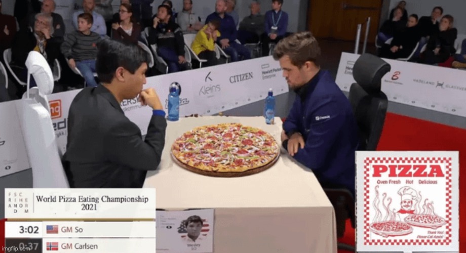 World pizza eating championship | made w/ Imgflip meme maker