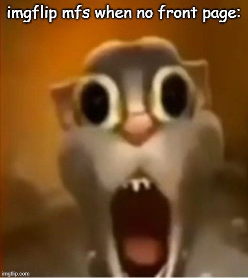 bruh | imgflip mfs when no front page: | image tagged in talking tom,talking ben,brainrot,dank memes,memes,funny | made w/ Imgflip meme maker