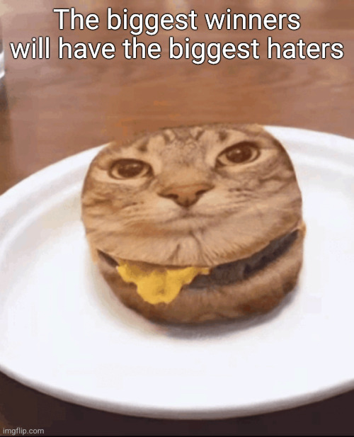 The biggest winners will have the biggest haters | made w/ Imgflip meme maker