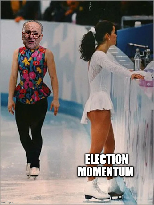 Figure skating | ELECTION MOMENTUM | image tagged in figure skating | made w/ Imgflip meme maker
