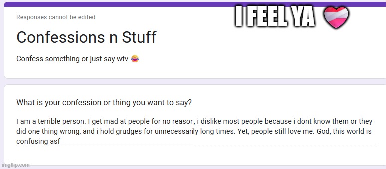 I FEEL YA ❤️‍🩹 | made w/ Imgflip meme maker