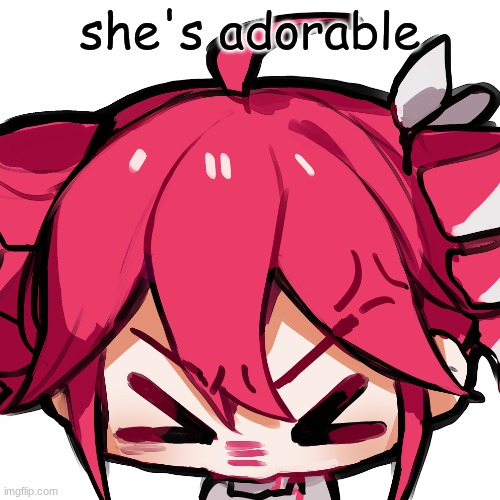 TETO!! | she's adorable | image tagged in teto | made w/ Imgflip meme maker