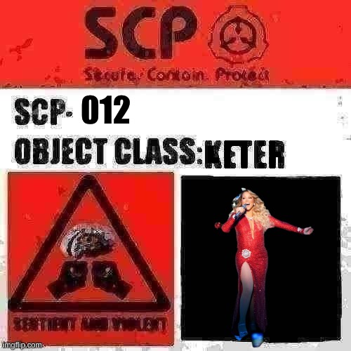 Scp Label Empty Keter sentient | 012 | image tagged in scp label empty keter sentient | made w/ Imgflip meme maker