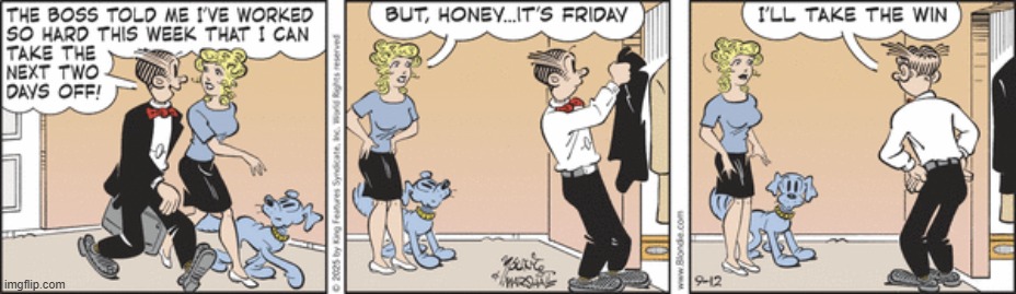 Blondie | image tagged in comics | made w/ Imgflip meme maker