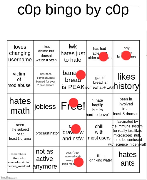I've become a whole new person | image tagged in c0p bingo | made w/ Imgflip meme maker