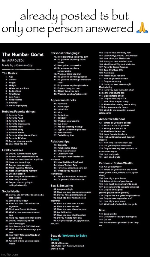 The Number Game | already posted ts but only one person answered 🙏 | image tagged in the number game | made w/ Imgflip meme maker