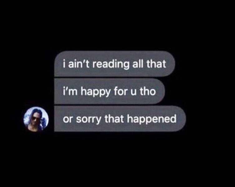 Ain't reading all that Blank Meme Template