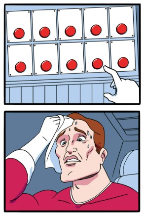 Multiple Buttons Blank Meme Template