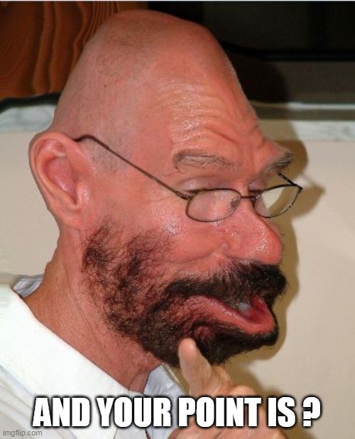 AND YOUR POINT IS ? | made w/ Imgflip meme maker