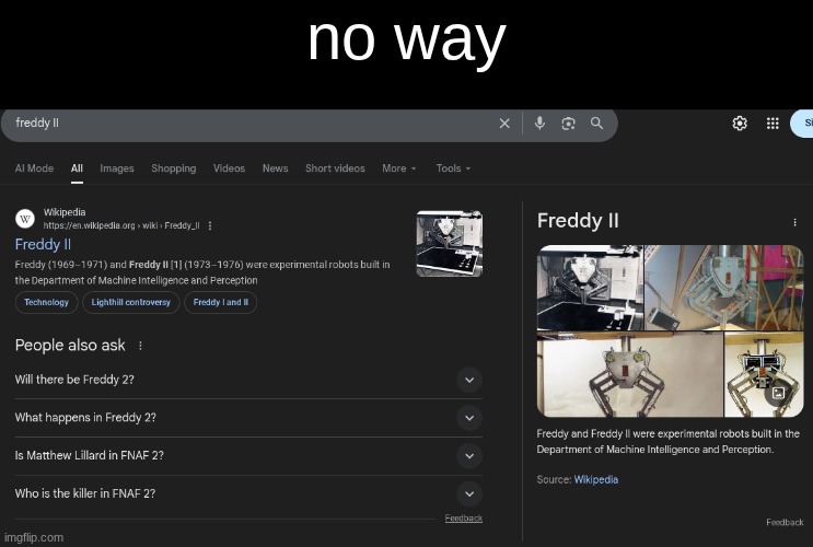 no way | no way | image tagged in freddy,freddy fazbear | made w/ Imgflip meme maker