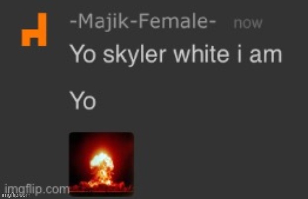 hi | image tagged in yo skyler white i am | made w/ Imgflip meme maker