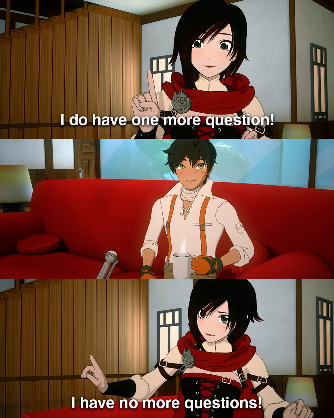 RWBY one more question Blank Meme Template