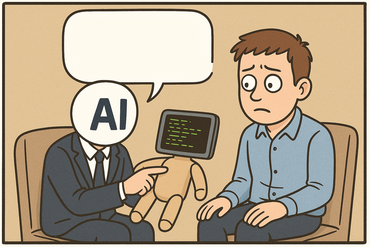 AI Therapist Show me where Blank Meme Template