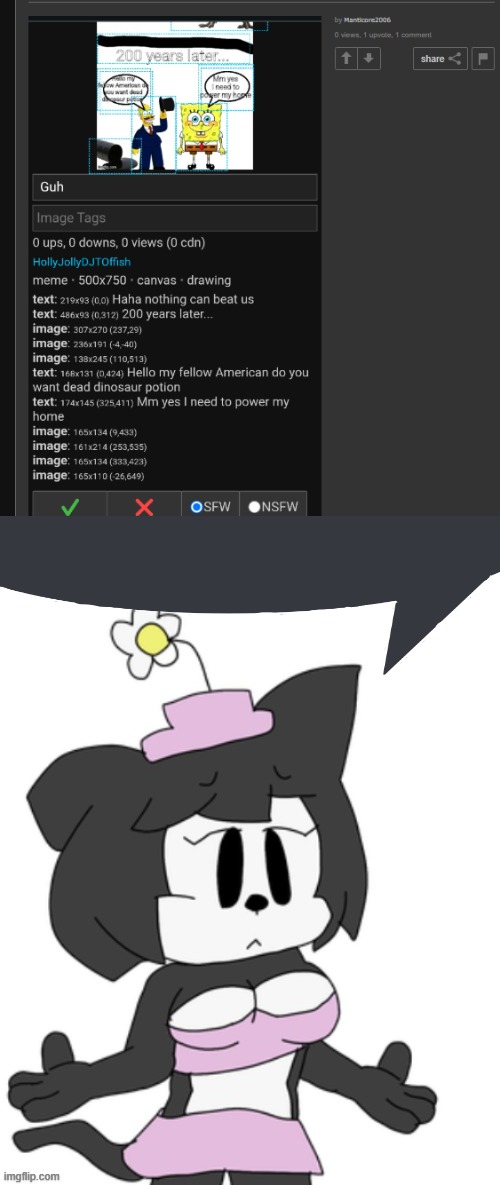 i saw what you deleted brotato | made w/ Imgflip meme maker