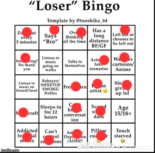 you're a | image tagged in loser bingo | made w/ Imgflip meme maker
