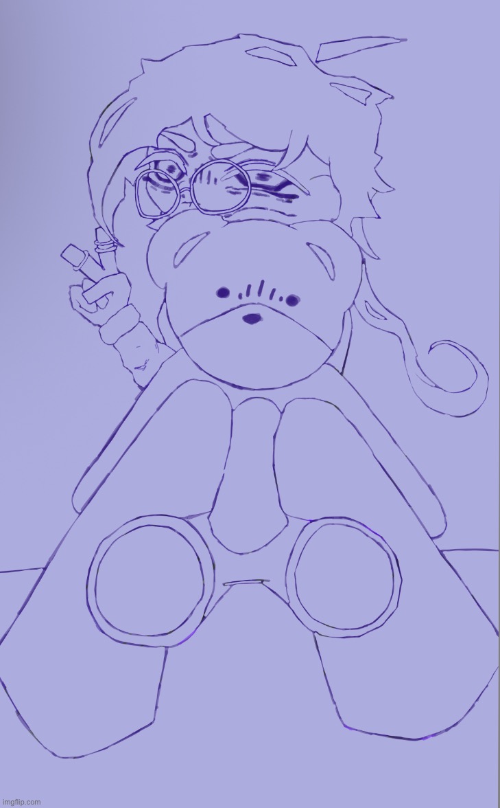 The lineart is so thin.. | image tagged in drawing,stuff | made w/ Imgflip meme maker